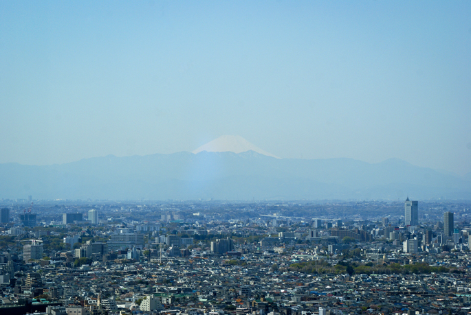 Mont Fuji vu de Yebisu Garden Place, Tokyo