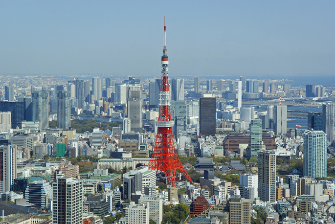 La Tour de Tokyo vue depuis le Mori Building, Tokyo