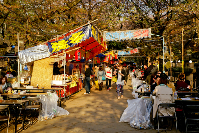 Yatai au parc d'Ueno, Tokyo