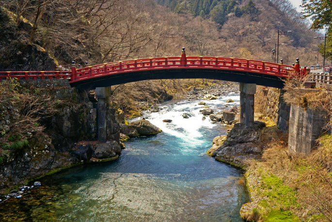 Pont Sacré, Nikko, Japon