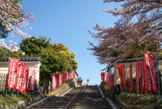 La montée des escaliers menant au Kofukuji, Nara