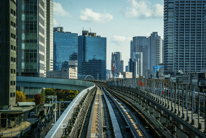 La ligne Yurikamome, Tokyo