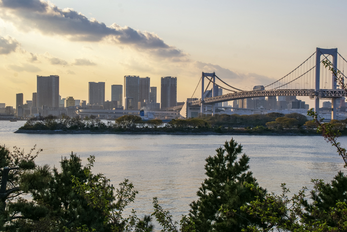 La baie de Tokyo depuis Odaiba, Tokyo