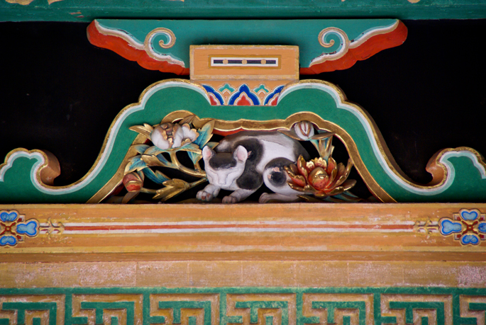 Le chat qui dort, Tōshō-gū, Nikkō