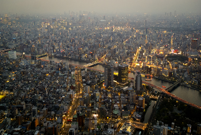 Tokyo depuis Tokyo Sky Tree