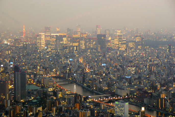 Tokyo depuis Tokyo Sky Tree