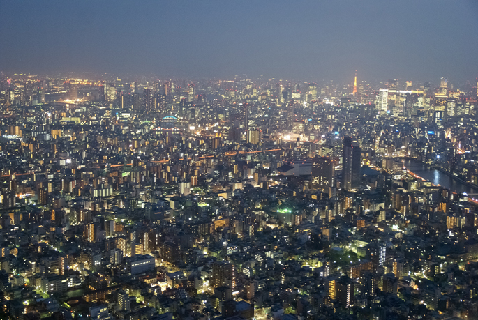 Tokyo depuis Tokyo Sky Tree