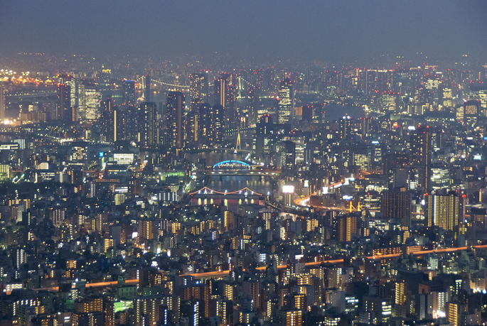 Tokyo depuis Tokyo Sky Tree