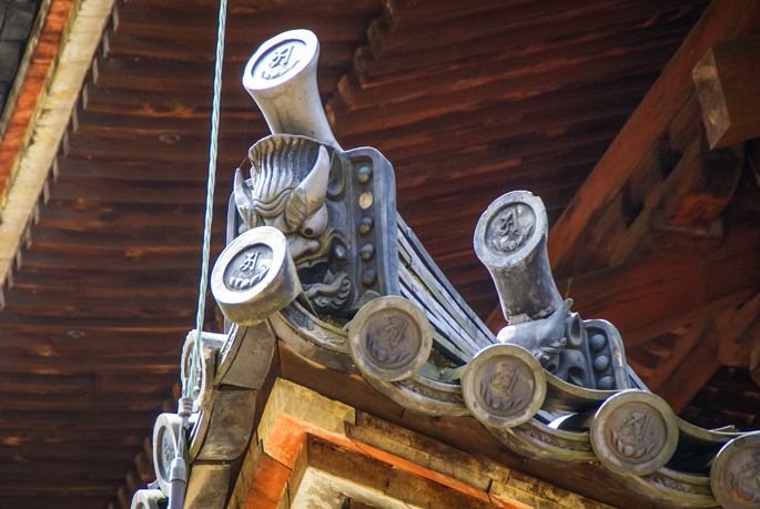 Détail de la Pagode à cinq étages, Ninnaji, Kyoto