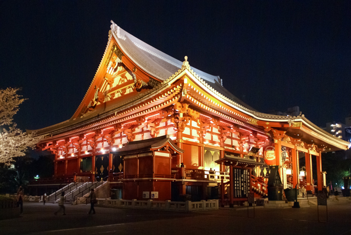 Asakusa by night, Tokyo