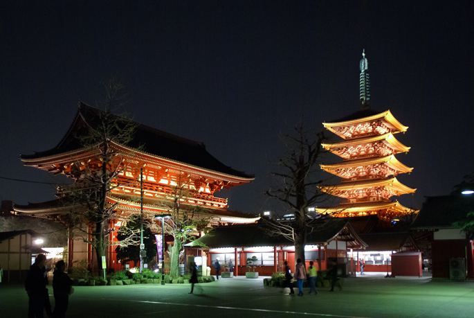 Asakusa by night, Tokyo