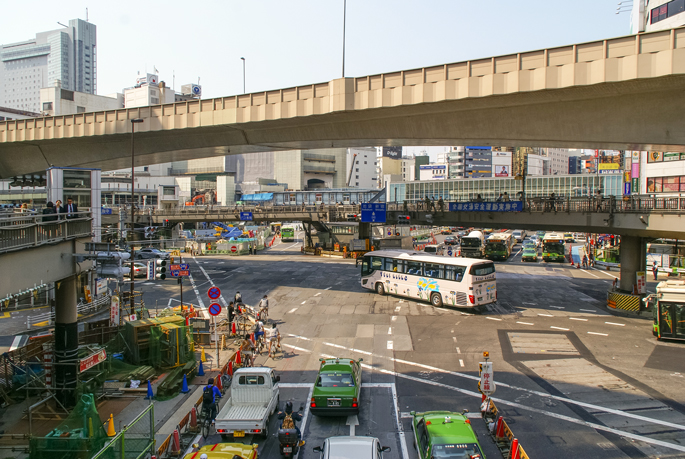 Meiji Dori, Tok et Gare de Shibuya, Tokyo