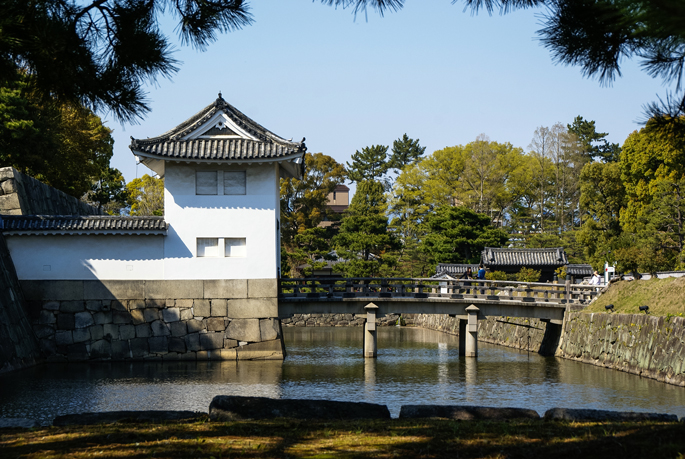 Les douves du château de Nijō, Kyoto