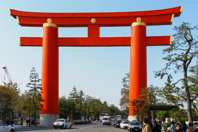 Torii du Heian Jingu, Kyoto